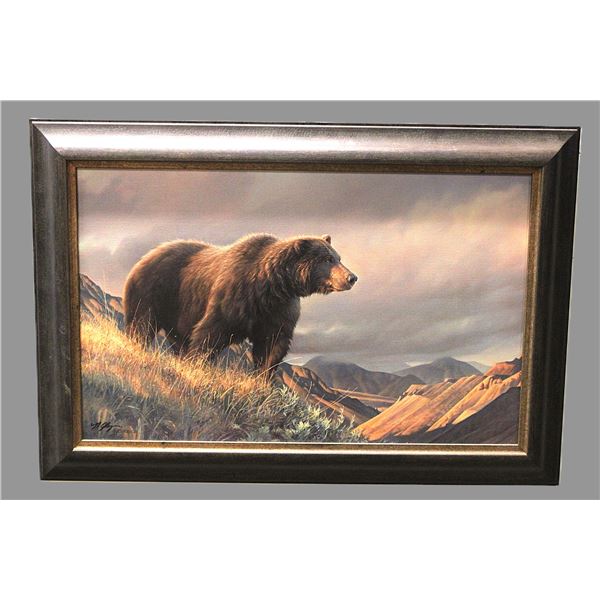 Signed N Glazier Print- 2004- "Fresh Air"- Certificate of Authenticity- 198/395- 39" X 26"