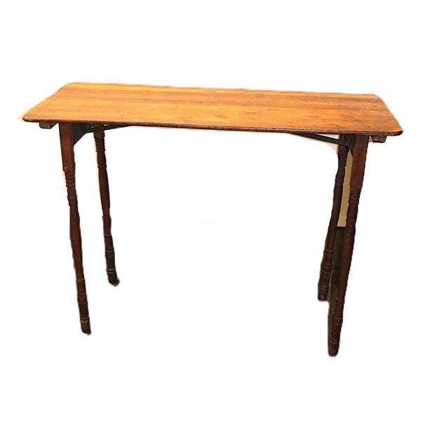 Paris MFG Co South Paris ME Fold Up Antique Sewing Table With Engraved Yard Stick- #3-0- 25" X 36" X