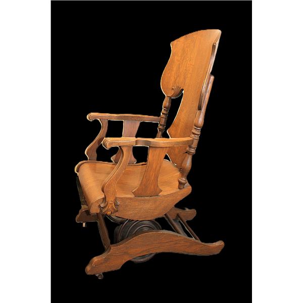 Oak Veneer Rocker- 42" X 23"