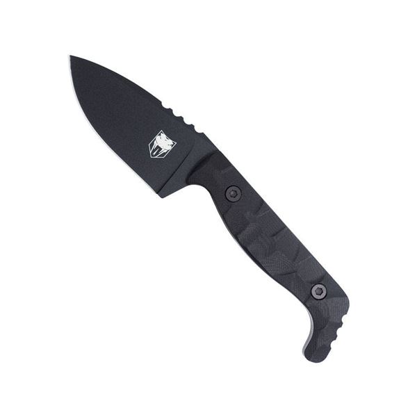 CobraTec Kingpin S Fixed Blade Knife - Black
