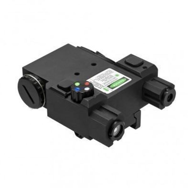 VISM Green Laser & 4 Color NAV LED w/QR Mount - Black