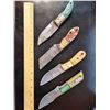 Image 1 : 1 Hand Forged Damascus Steel Knife w/ Sheath - Assorted Styles & Colors