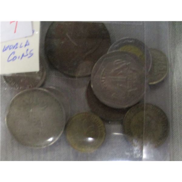 LOT OF 10 WORLD COLLECTABLE COINS