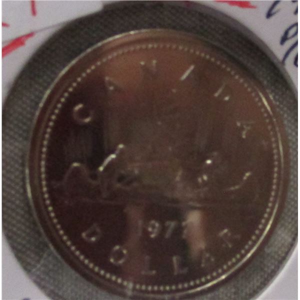 1977 PROOF CAMEO CANADA VOYAGER DOLLAR
