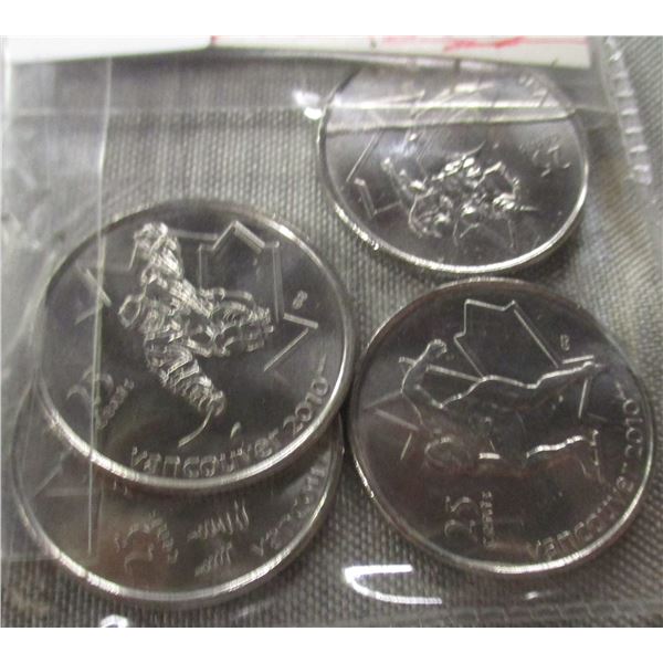 2009 PROOF SKIING/SKATING/HOCKEY/SPEED SKATING CANADA QUARTERS