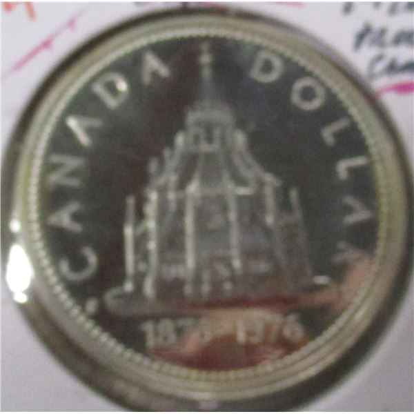 1976 PROOF CAMEO CANADA SILVER DOLLAR