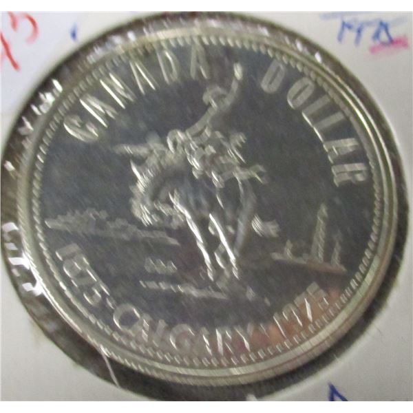 1975 PROOF CAMEO CANADA SILVER DOLLAR
