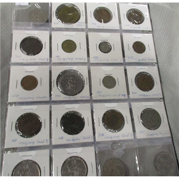 LOT OF 20 WORLD COLLECTABE COINS