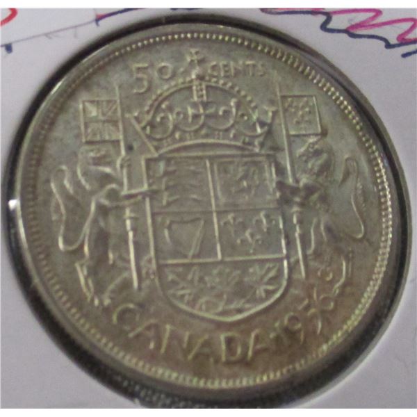 1956 CANADA SILVER HALF DOLLAR