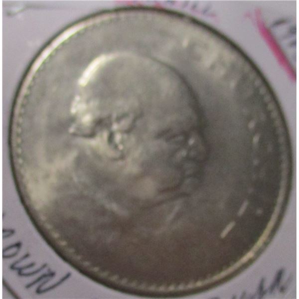 1965 WINSTON CHURCHILL CROWN SIZE DOLLAR