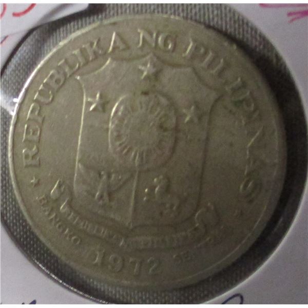 1972 REPUBLIC OF PHILIPINES SILVER PESO