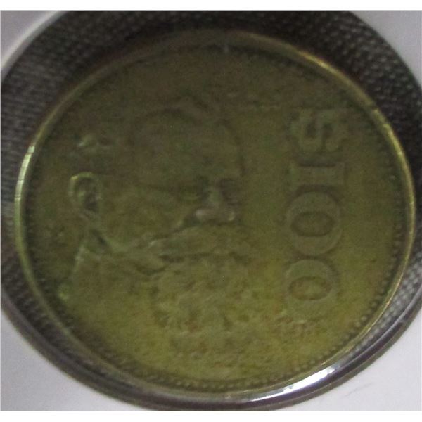 1985 MEXICO $100 COIN