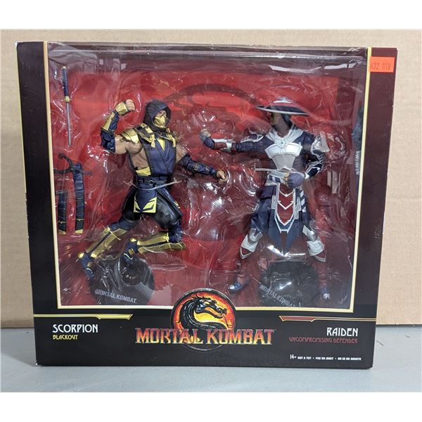 Sealed McFarlane Toys Mortal Kombat Scorpion & Raiden 2-Figure Set