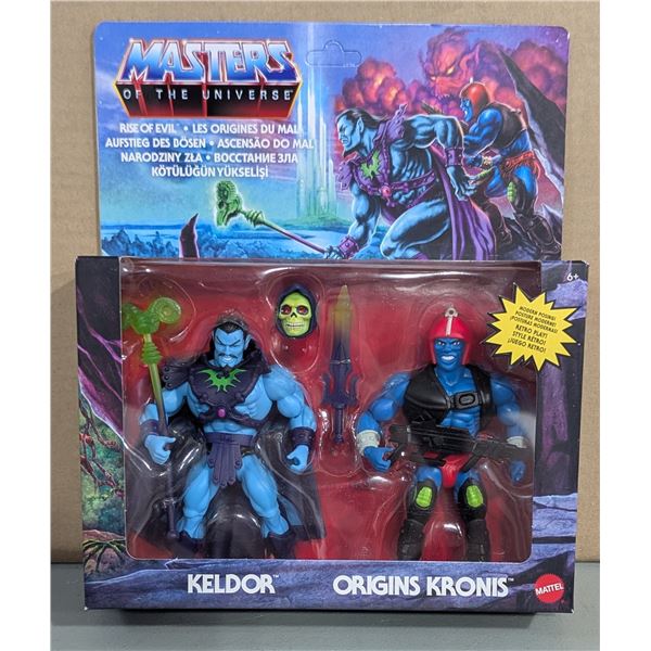 Sealed Mattel Masters of The Universe: Rise of Evil Keldor & Origins Kronis 2-Figure Set