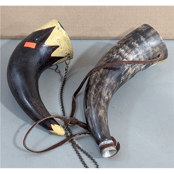 2 VTG Powder Horns