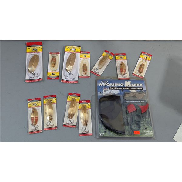 New Williams Fishing Lures & Wyoming Knife