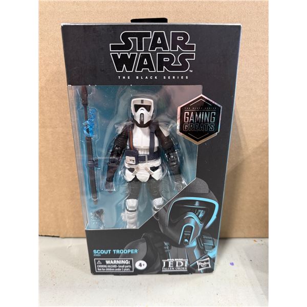 Sealed Star Wars Scout Trooper Action Figure Toy