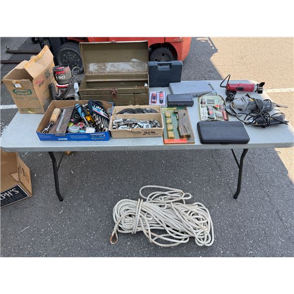 Assorted Tools & Rope