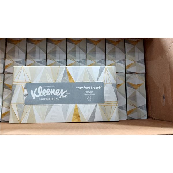 CAISSE DE 24 BOÎTES DE MOUCHOIRS KLEENEX COMFORT TOUCH