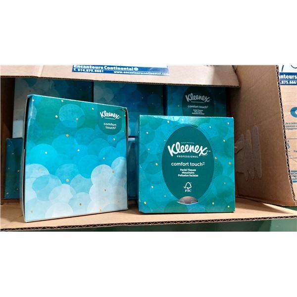 CAISSE DE 36 BOÎTES DE MOUCHOIRS KLEENEX COMFORT TOUCH