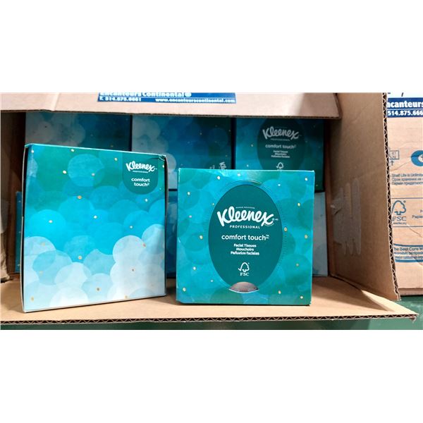CAISSE DE 36 BOÎTES DE MOUCHOIRS KLEENEX COMFORT TOUCH