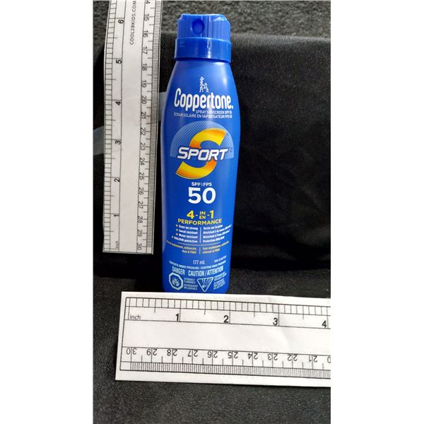 ÉCRANS SOLAIRES EN AÉROSOL COPPERTONE, FPS 50, 117 ML — EXP. AL/26