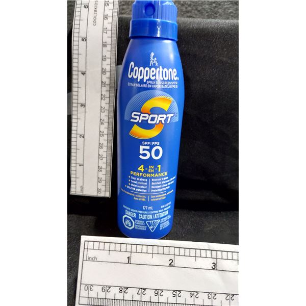 ÉCRANS SOLAIRES EN AÉROSOL COPPERTONE, FPS 50, 117 ML — EXP. AL/26