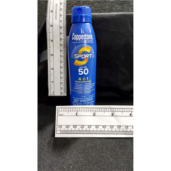 ÉCRANS SOLAIRES EN AÉROSOL COPPERTONE, FPS 50, 117 ML — EXP. AL/26