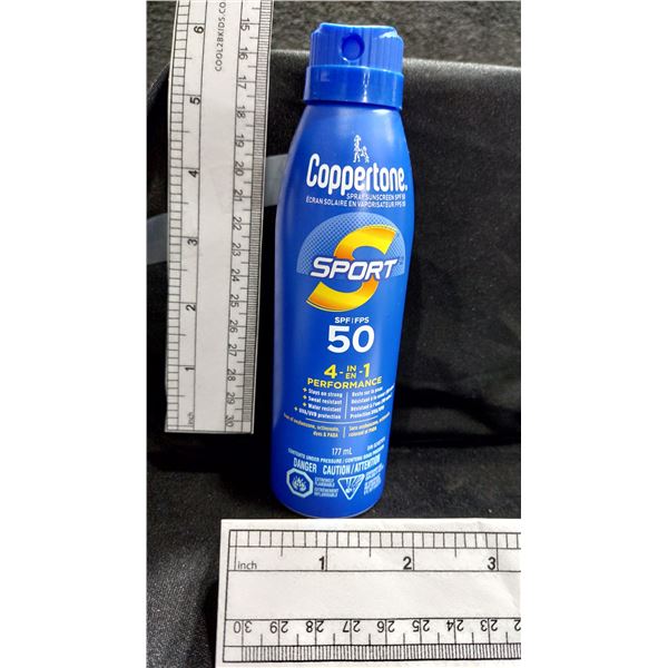 ÉCRANS SOLAIRES EN AÉROSOL COPPERTONE, FPS 50, 117 ML — EXP. AL/26
