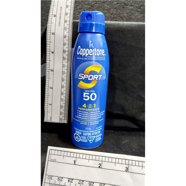 ÉCRANS SOLAIRES EN AÉROSOL COPPERTONE, FPS 50, 117 ML — EXP. AL/26