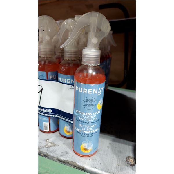 NETTOYANT ET POLI POUR ACIER INOXYDABLE PURENAT, 250 ML