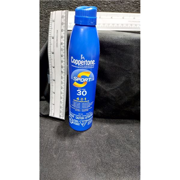 ÉCRANS SOLAIRES EN AÉROSOL COPPERTONE, FPS 30, 222 ML — EXP. OC/26