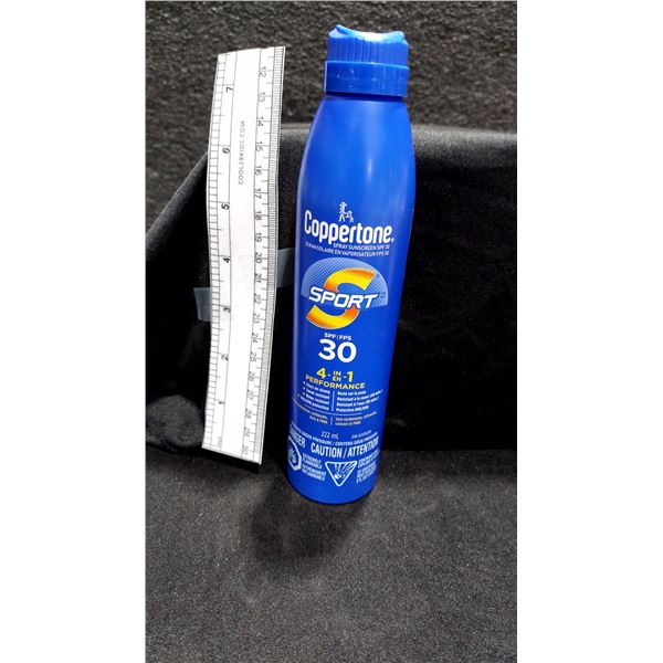 ÉCRANS SOLAIRES EN AÉROSOL COPPERTONE, FPS 30, 222 ML — EXP. OC/26