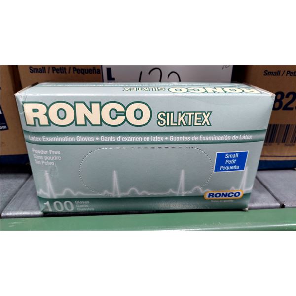 CAISSE DE 10 BOÎTES DE 100 GANTS D’EXAMEN EN LATEX RONCO