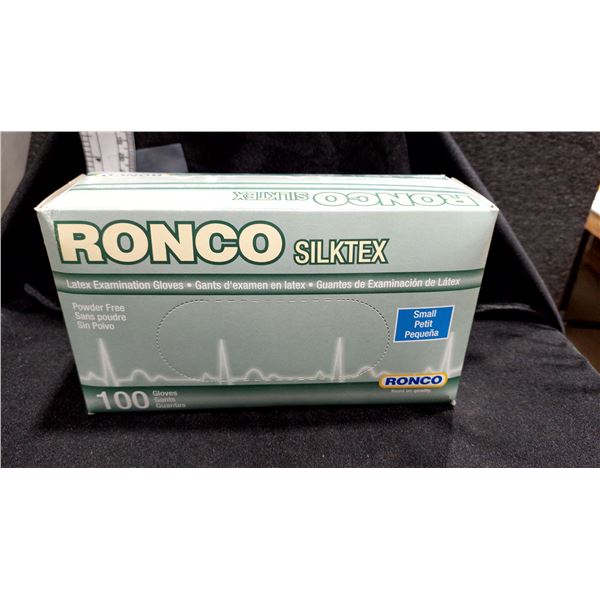 CAISSE DE 10 BOÎTES DE 100 GANTS D’EXAMEN EN LATEX RONCO