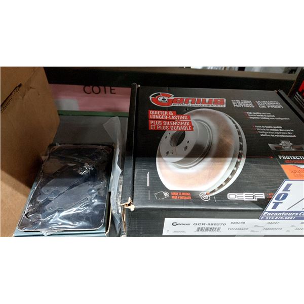 LOT DE 2 DISQUES ET PLAQUETTES DE FREIN
