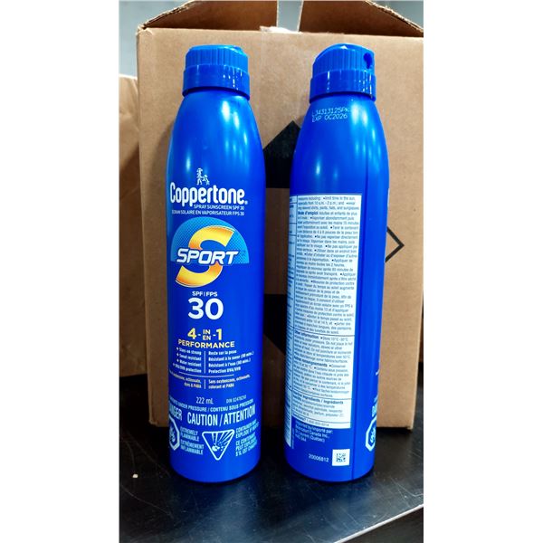 ÉCRANS SOLAIRES EN AÉROSOL COPPERTONE, FPS 30, 117 ML — EXP. OC/26