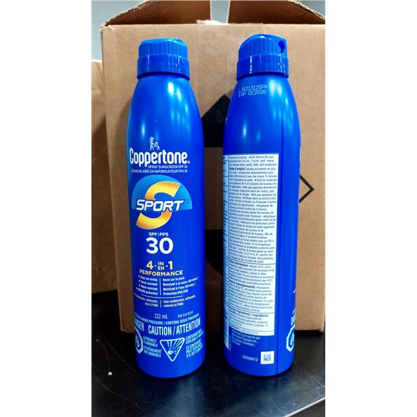 ÉCRANS SOLAIRES EN AÉROSOL COPPERTONE, FPS 30, 117 ML — EXP. OC/26