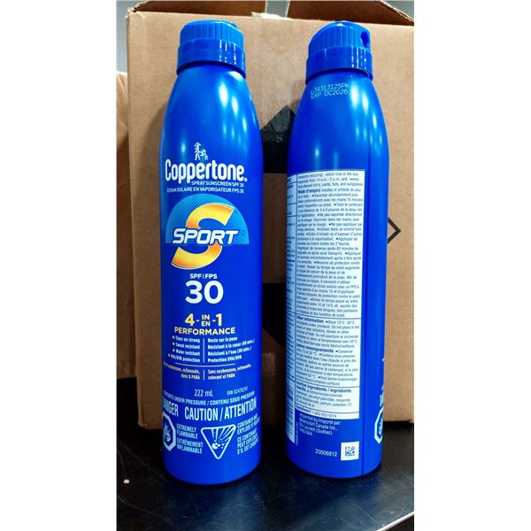 ÉCRANS SOLAIRES EN AÉROSOL COPPERTONE, FPS 30, 117 ML — EXP. OC/26