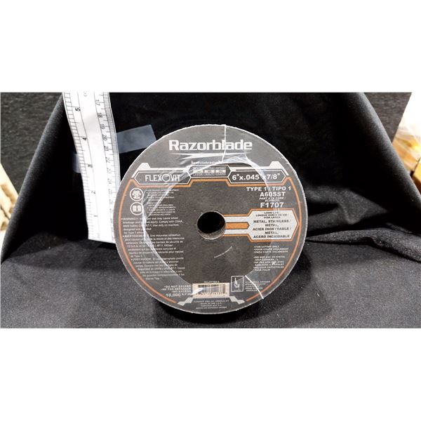 DISQUE DE COUPE RAZORBLADE, 6 × 0,45 × 7/8 PO