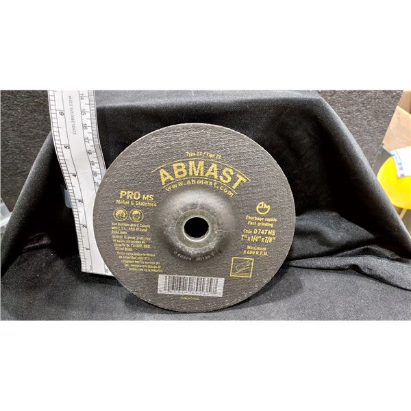 MEULES À TRONÇONNER ABMAST POUR MÉTAL ET ACIER INOXYDABLE, 7 × 1/4 × 7/8 PO