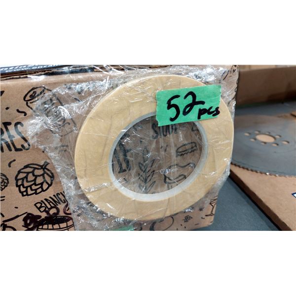 LOT DE 52 ROULEAUX DE RUBAN-CACHE DE 1/4 PO