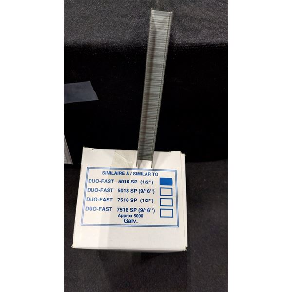 BOÎTES DE 5 000 AGRAFES GALVANISÉES SHUR-FAST S50-020BP, 1/2 PO