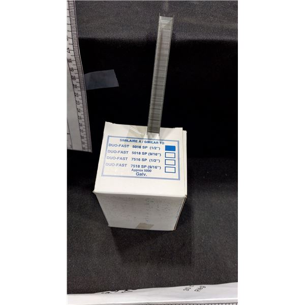 BOÎTES DE 5 000 AGRAFES GALVANISÉES SHUR-FAST S50-020BP, 1/2 PO