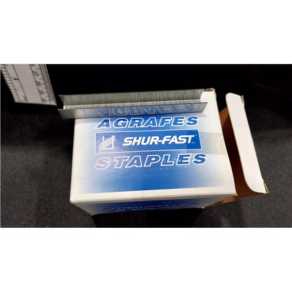 BOÎTES DE 5 000 AGRAFES GALVANISÉES SHUR-FAST S50-015BP, 3/8 PO