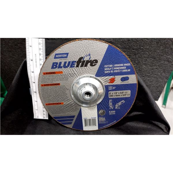 MEULES À TRONÇONNER BLUEFIRE, 9 × 1/8 PO, ALÉSAGE 5/8-11
