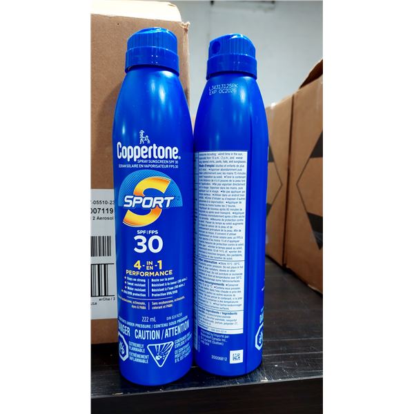 ÉCRANS SOLAIRES EN AÉROSOL COPPERTONE, FPS 30, 117 ML — EXP. OC/26