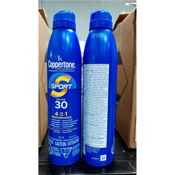 ÉCRANS SOLAIRES EN AÉROSOL COPPERTONE, FPS 30, 117 ML — EXP. OC/26
