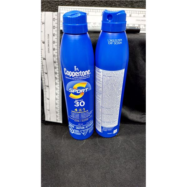 ÉCRANS SOLAIRES EN AÉROSOL COPPERTONE, FPS 30, 117 ML — EXP. OC/26