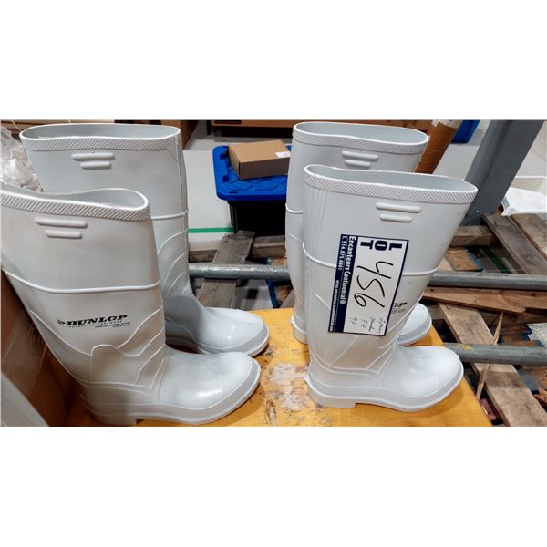 BOTTES EN CAOUTCHOUC DUNLOP À EMBOUT D'ACIER, POINTURE 7 H / 9 F